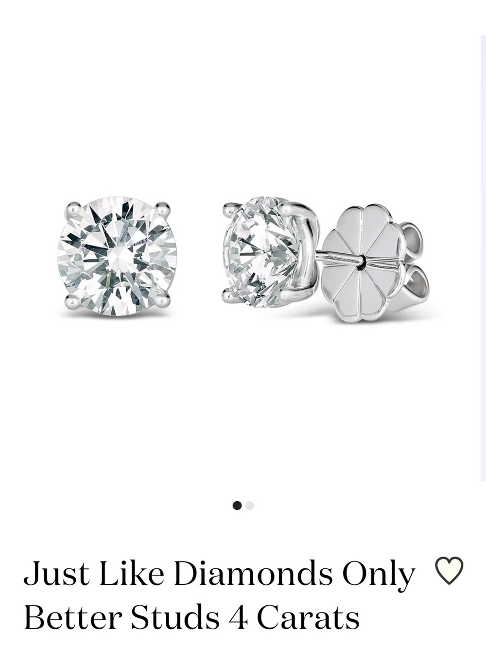 Anna Zuckerman Diamonds Only Better 4 Carats crystalline studs.